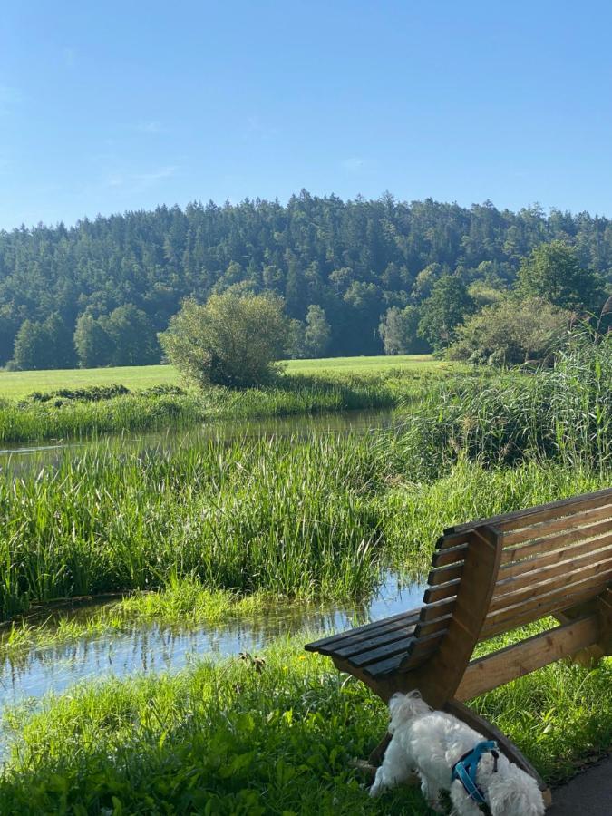 Idyllische Ferienwohnungen In Mossendorf Blick Zur Naab Burglengenfeld Exteriör bild